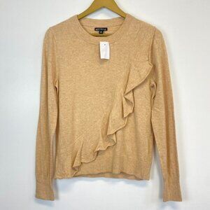 NWT J. Crew Mercantile Wool Blend Ruffle Sweater